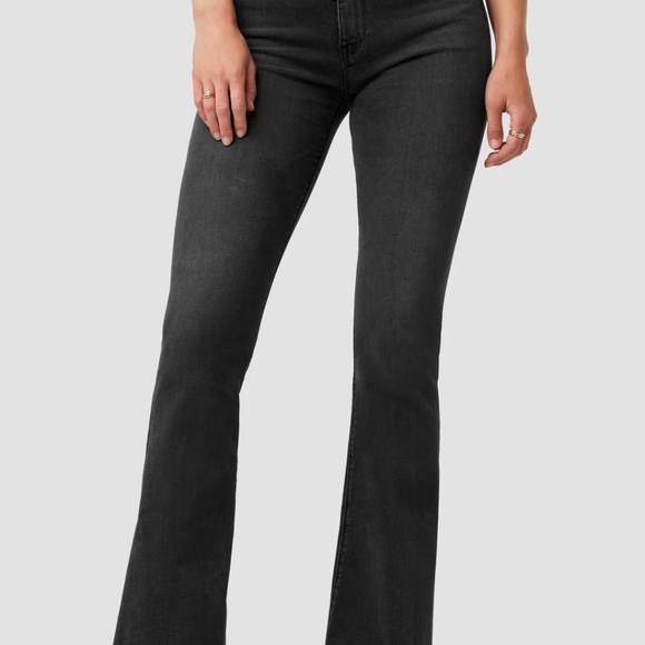 Hudson Holly High-Rise Flare Jeans, Black, Size 30, New with Tags, Italian Denim - Picture 1 of 12